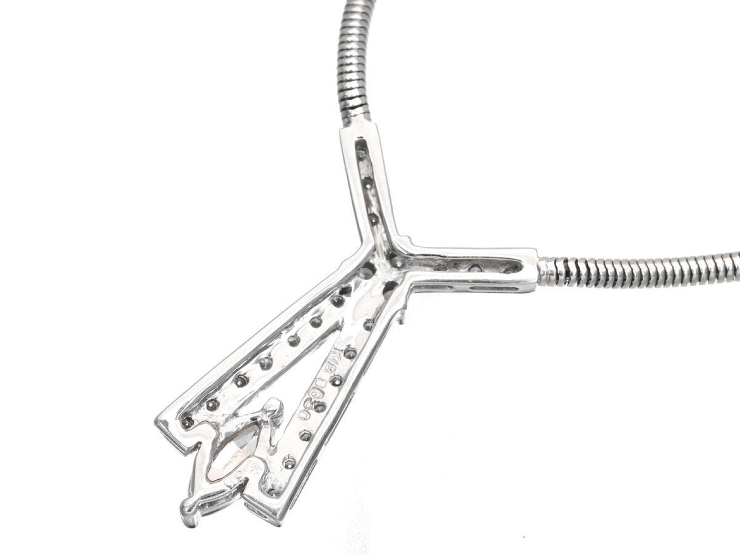 S0.30ct D0.30ct K18 11.3g Necklace 
