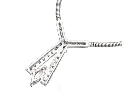 S0.30ct D0.30ct K18 11.3g Necklace 