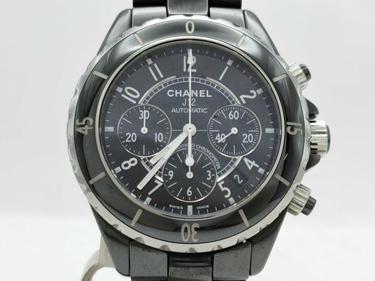 CHANEL J12 Chronograph H0940 DK27878 Black Dial Automatic Men's Watch