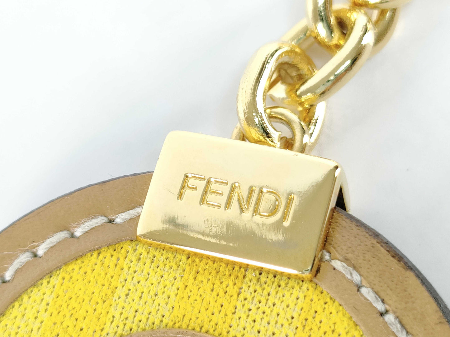 FENDI FF Pecan Keychain with Box