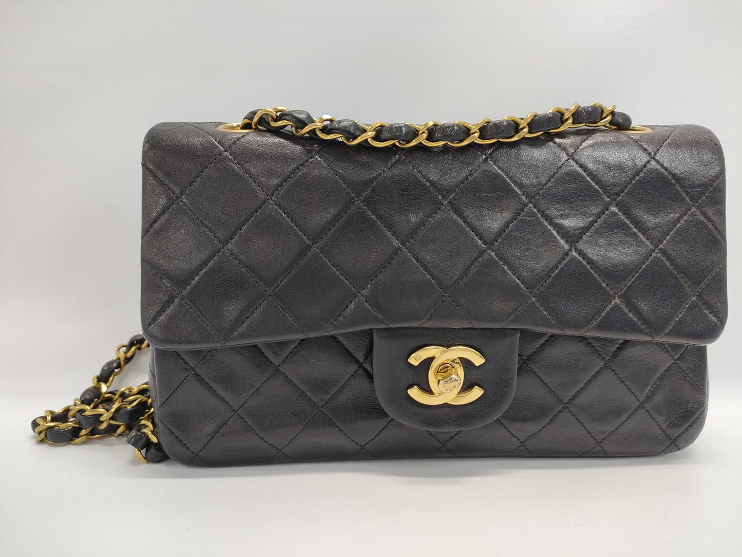 CHANEL CHANEL Lambskin Double Flap Shoulder Bag, No. 3, Shoulder Bag