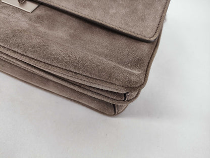 PRADA Suede Leather Chain Shoulder Bag Prada Shoulder Bag