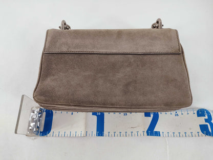 PRADA Suede Leather Chain Shoulder Bag Prada Shoulder Bag