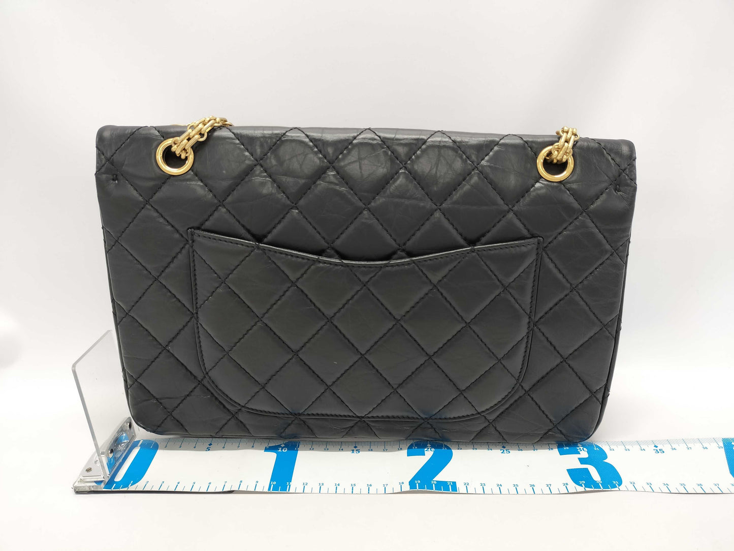 CHANEL 2.55 Lambskin Matelasse w Jumbo Shoulder Bag