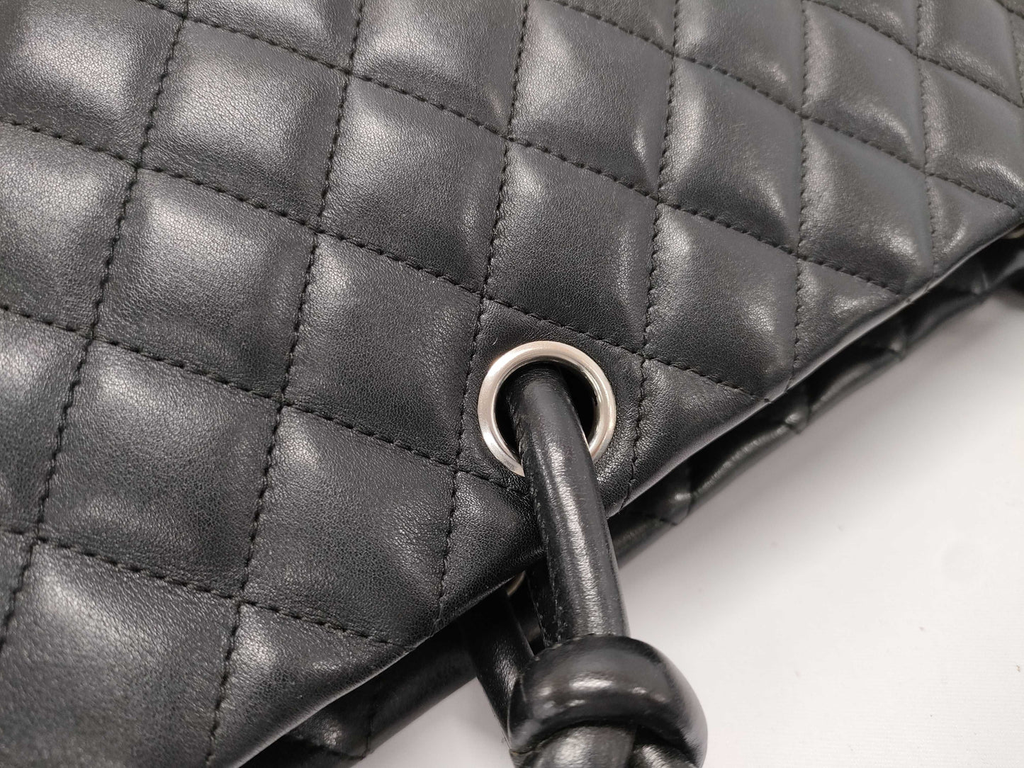 CHANEL Cambon Line Tote Bag in Black, Lambskin, 8956607