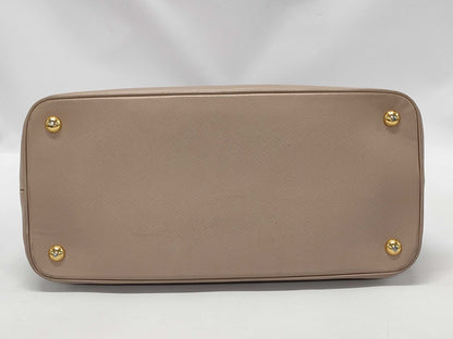 PRADA PRADA Logo Plate Saffiano 2-Way Handbag