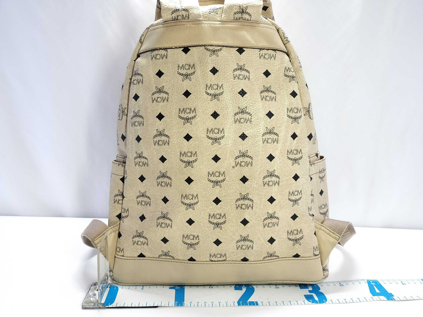 MCM Studded Stark Backpack in Visetos