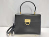 Salvatore Ferragamo Gancini Ferragamo Gancini 2-way leather black handbag