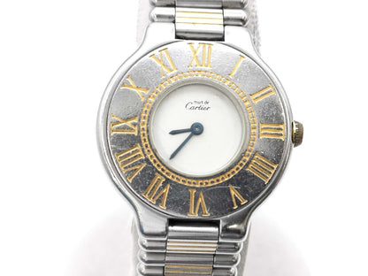 Cartier Must 21 901014146 Quartz White Dial Women's Watch