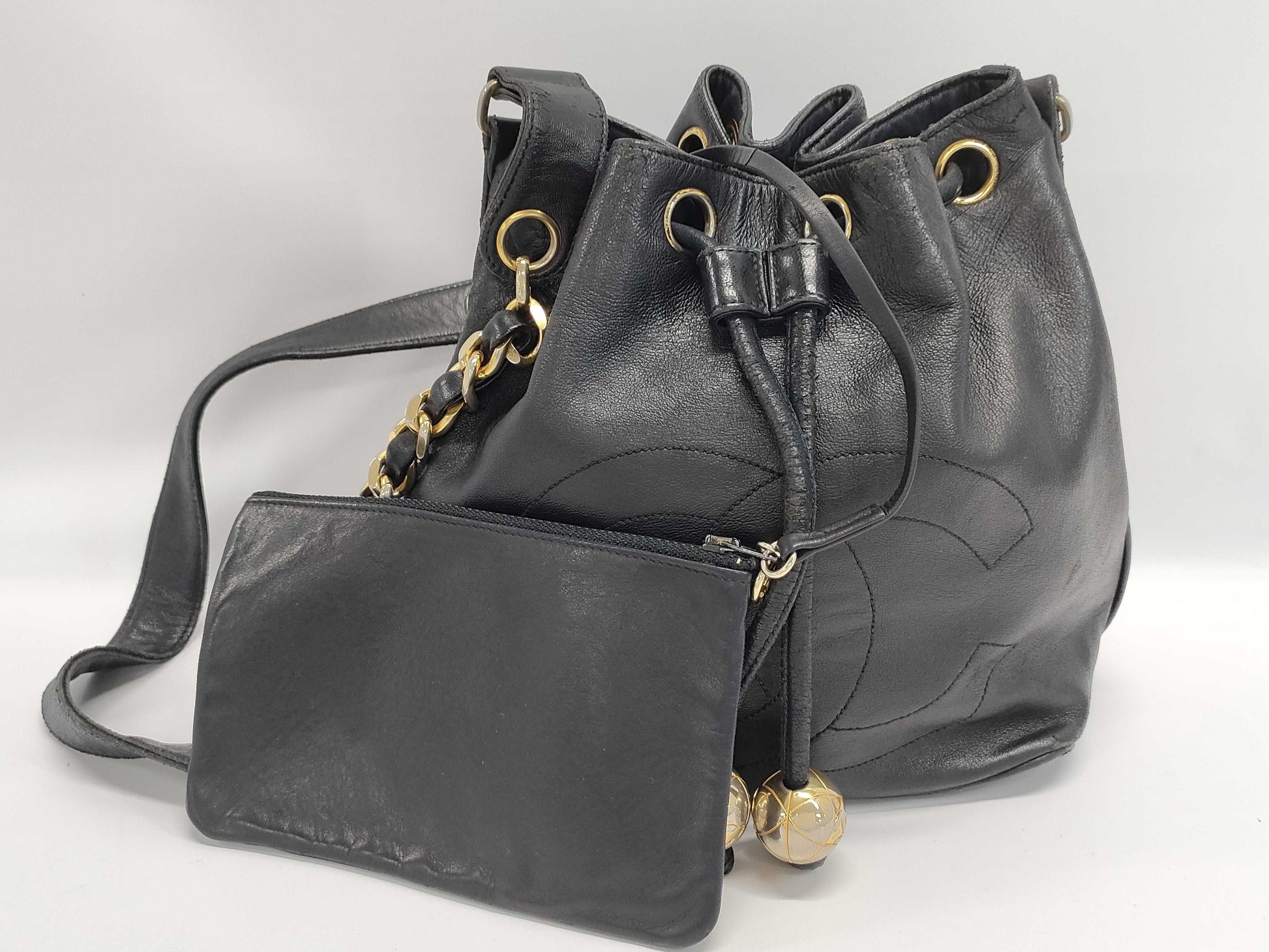 CHANEL CHANEL Drawstring Shoulder Bag Shoulder Bag