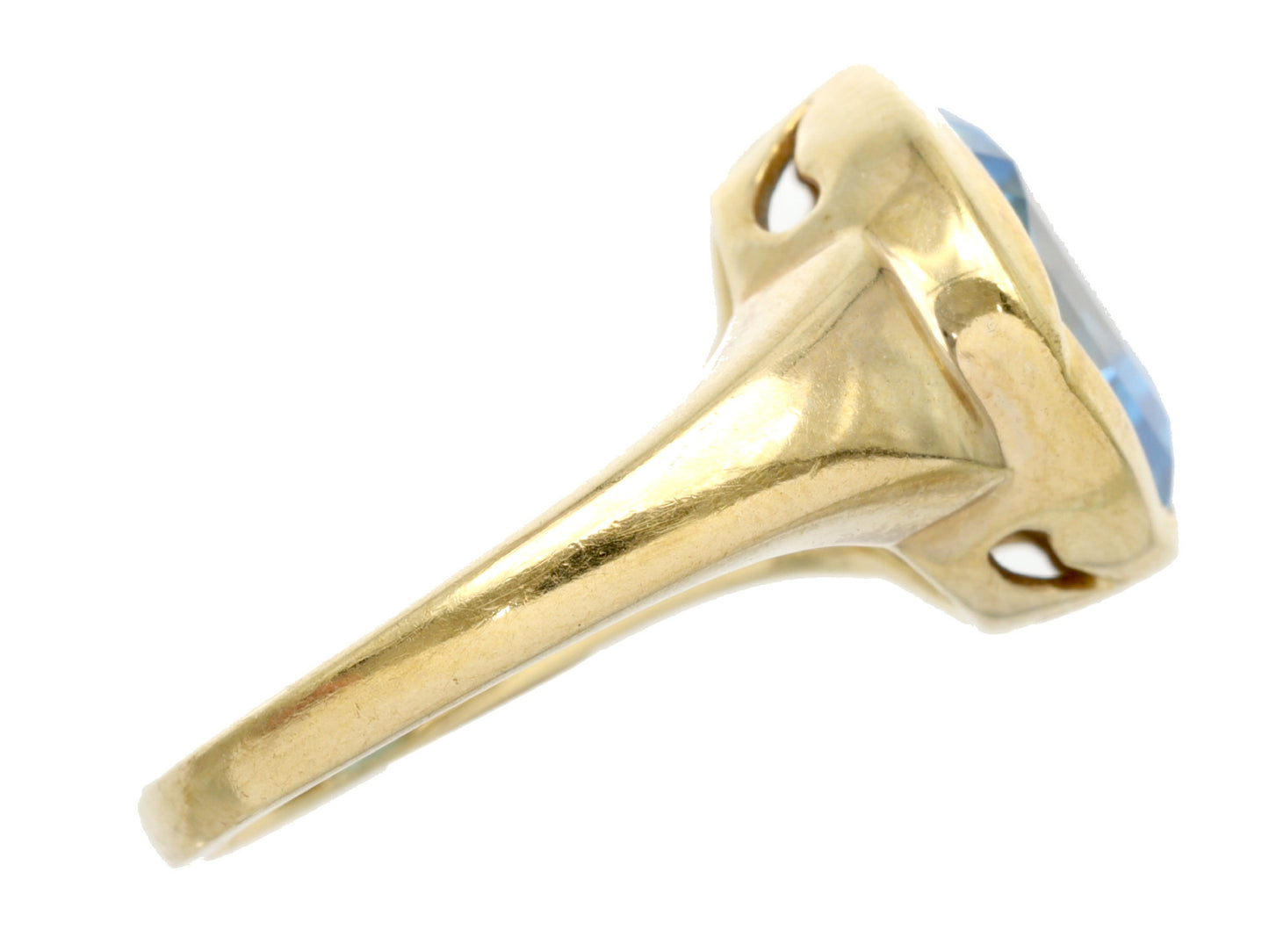 Blue Topaz K10 4.4g Ring 