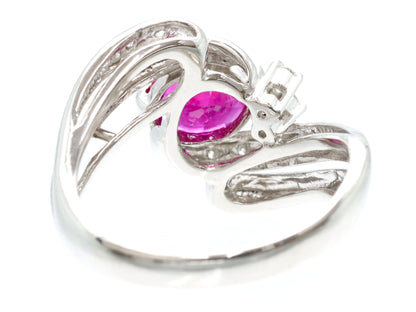 Colored Stone 1.17ct D0.10ct PT900 6.4g Ring 