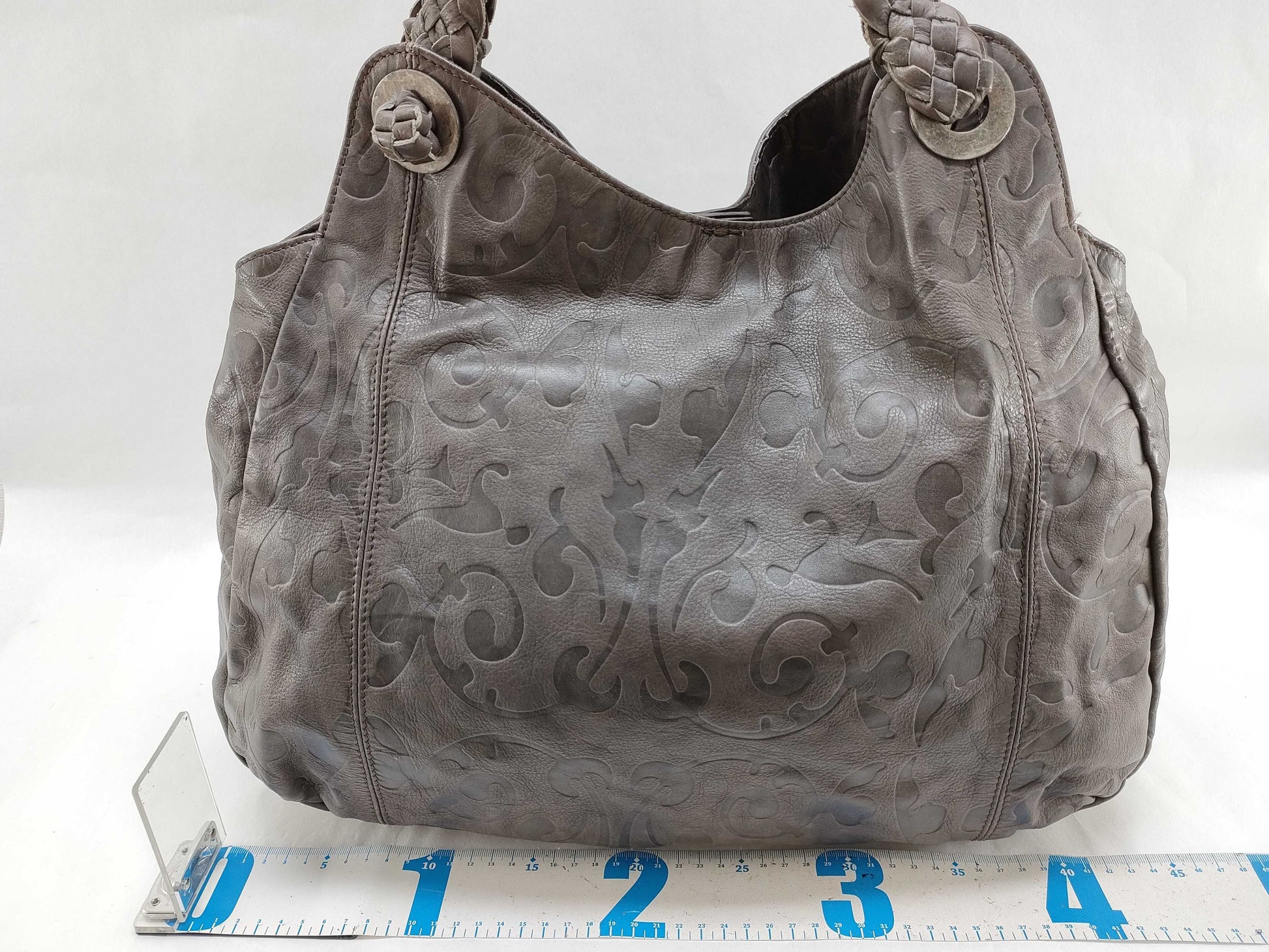 Falorni Arabesque Shoulder Bag, Genuine Leather Handbag