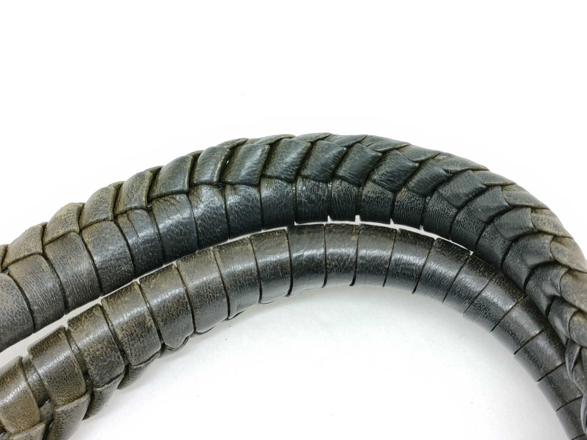 Falorni Boston Bag, Genuine Leather Braided Handbag