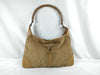 GUCCI Bamboo Jackie Suede Shoulder Bag