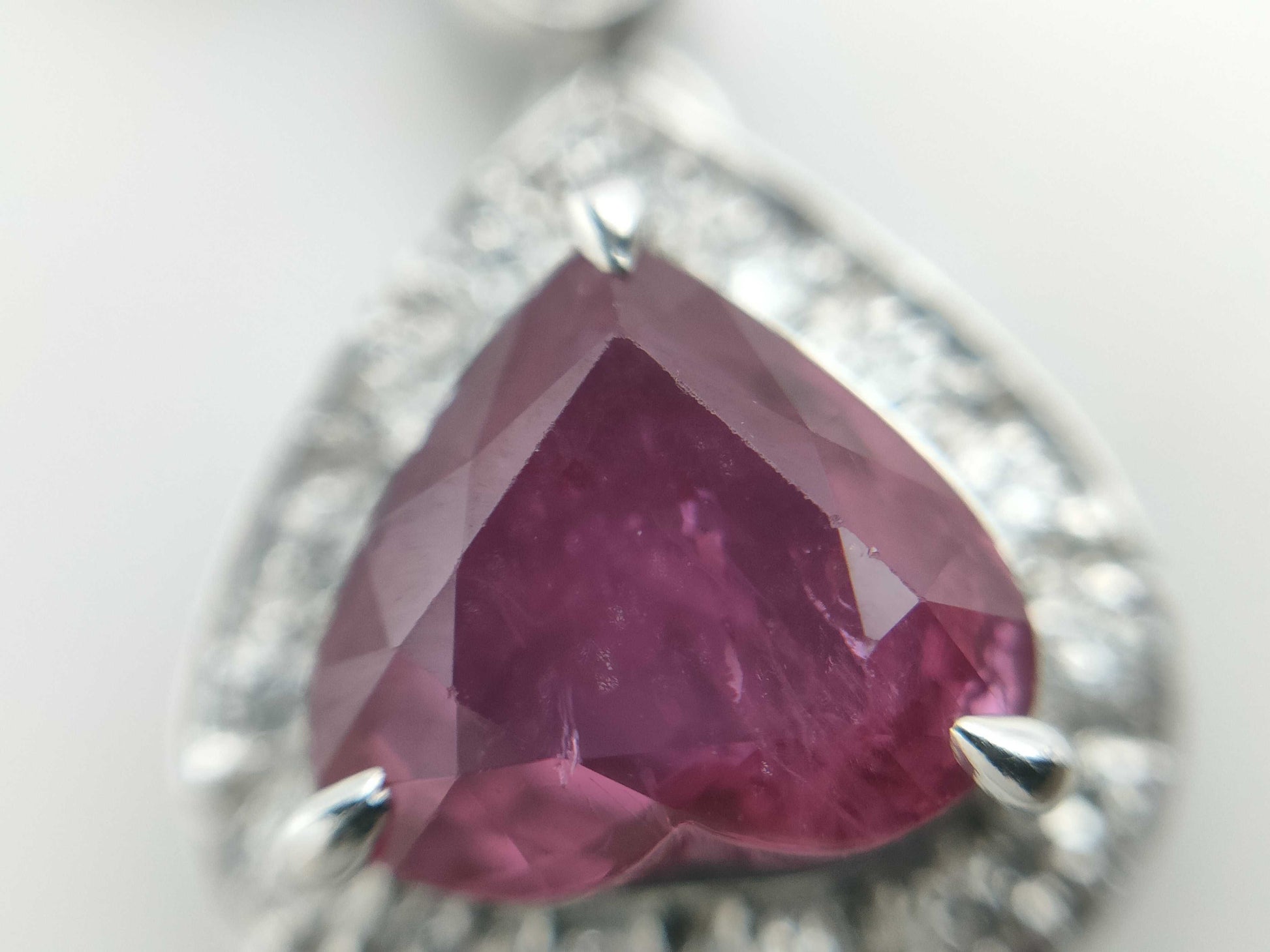 R1.04ct/1.41ct/1.37ct D0.13ct/0.12ct/0.12ct PT900 8.6g Pendant Top 