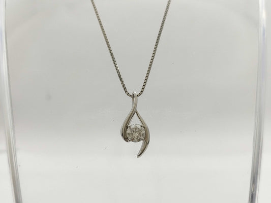 D1.01ct PT900/850 9.4g Necklace 