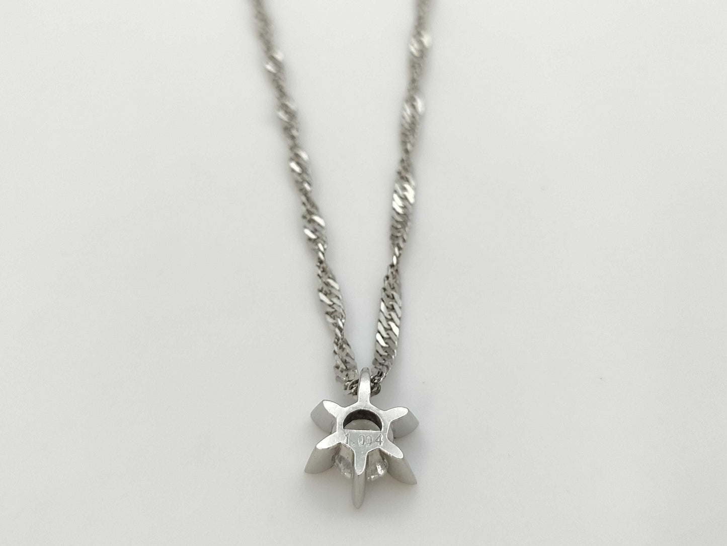 D1.004ct LDH PT850 8.3g Necklace 