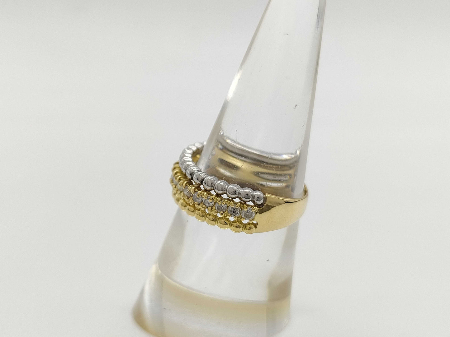 D0.50ct K18/PT900 4.7g Ring 