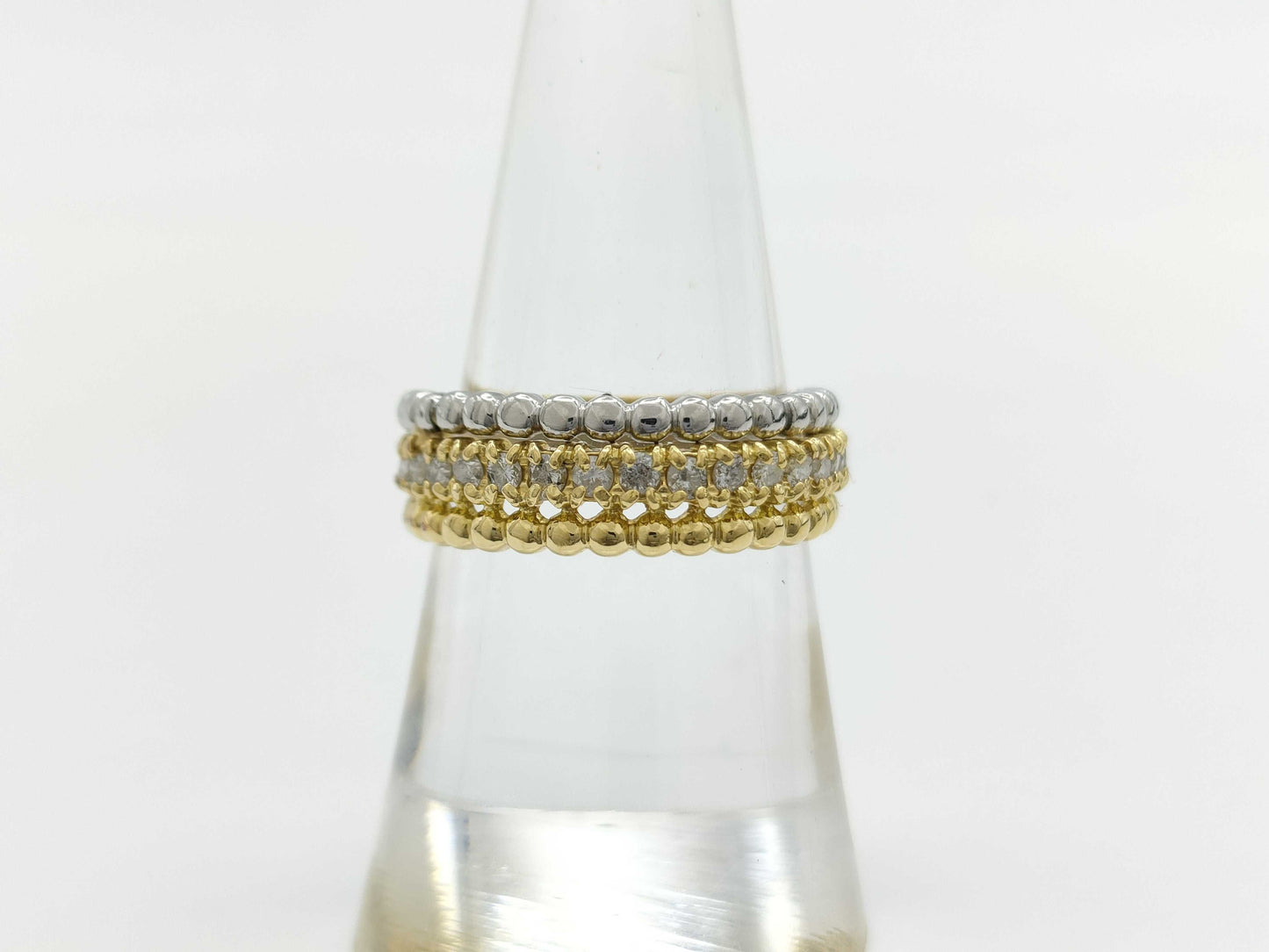 D0.50ct K18/PT900 4.7g Ring 