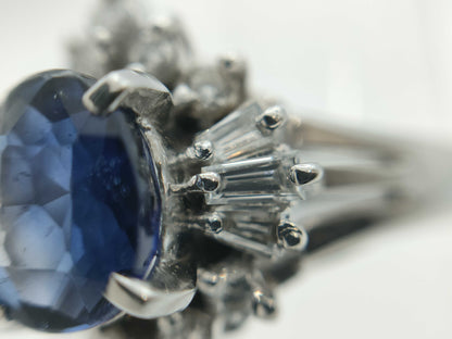 S1.46ct D0.36ct PT900 5.9g Ring 