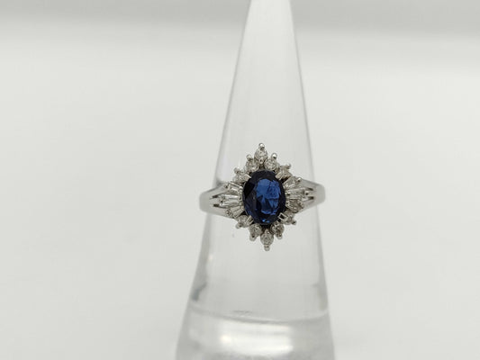 S1.46ct D0.36ct PT900 5.9g Ring 