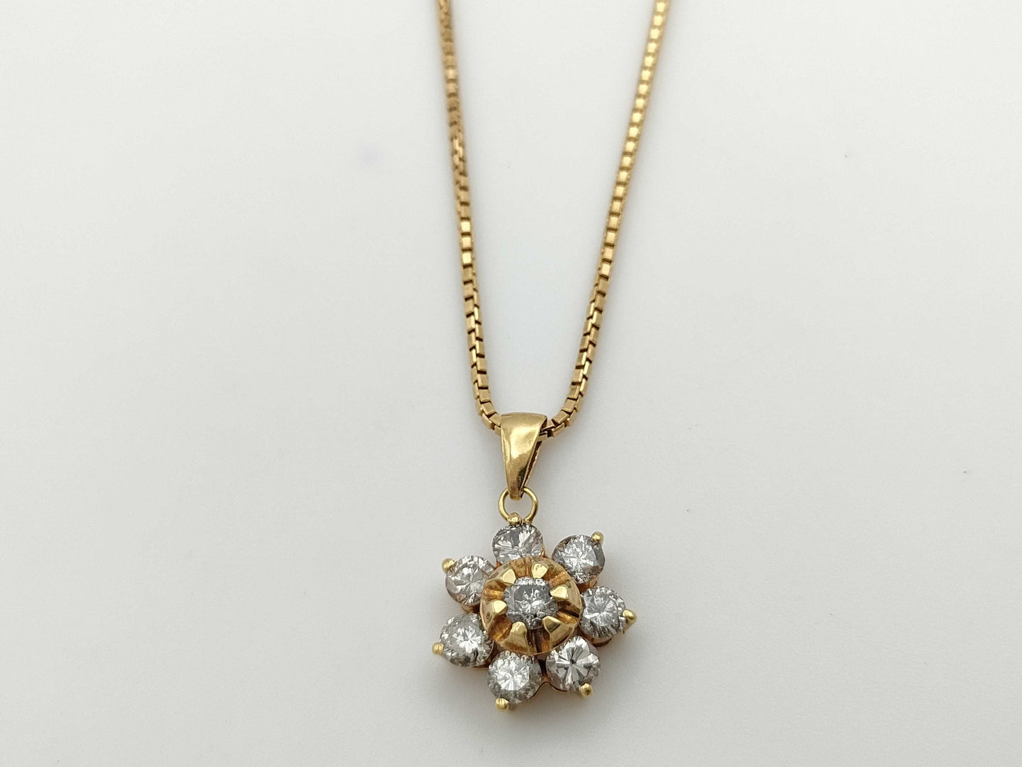 D1.0ct K18 6.6g Necklace 