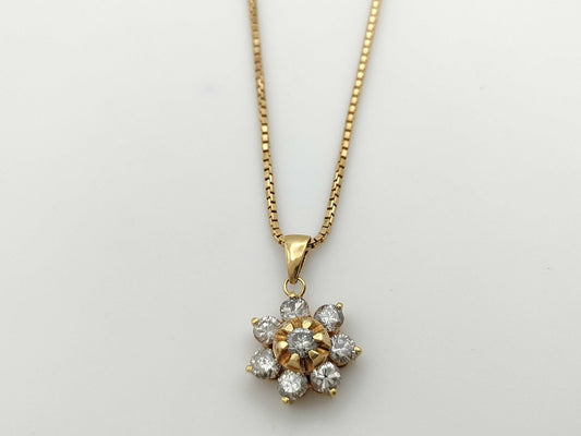 D1.0ct K18 6.6g Necklace 