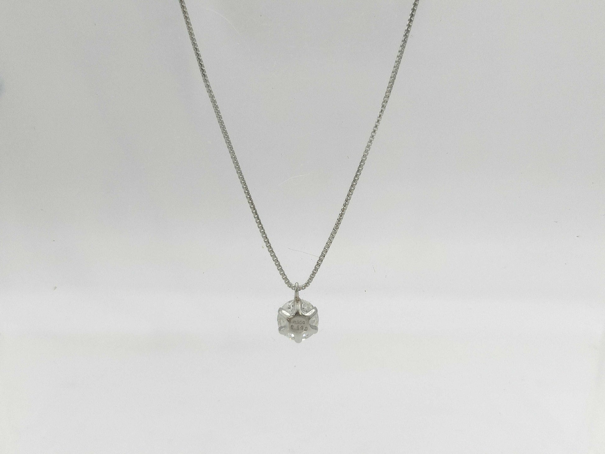 D0.543ct PT900/850 1.7g Necklace 