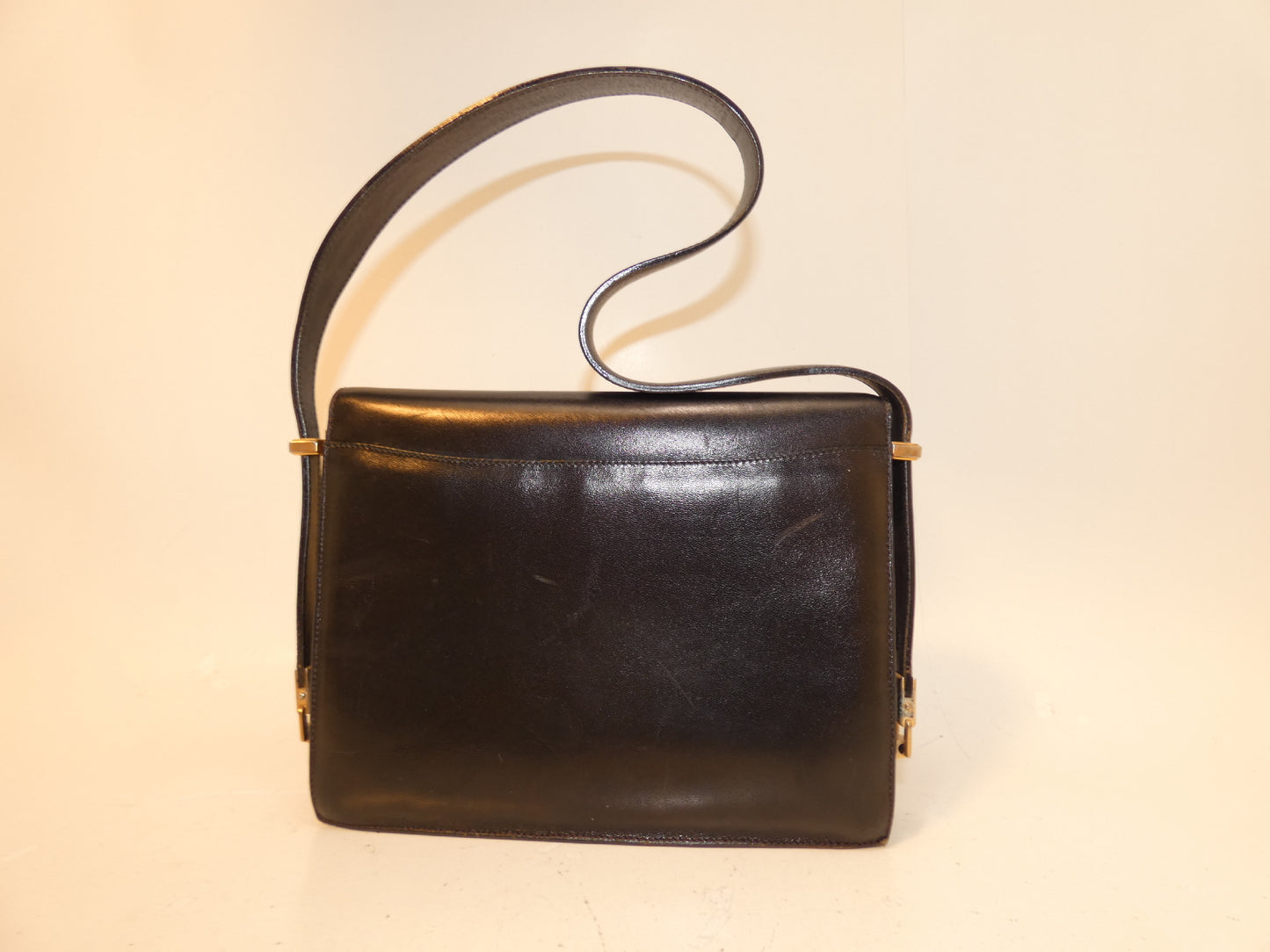 CELINE Carriage GP Leather Shoulder Bag