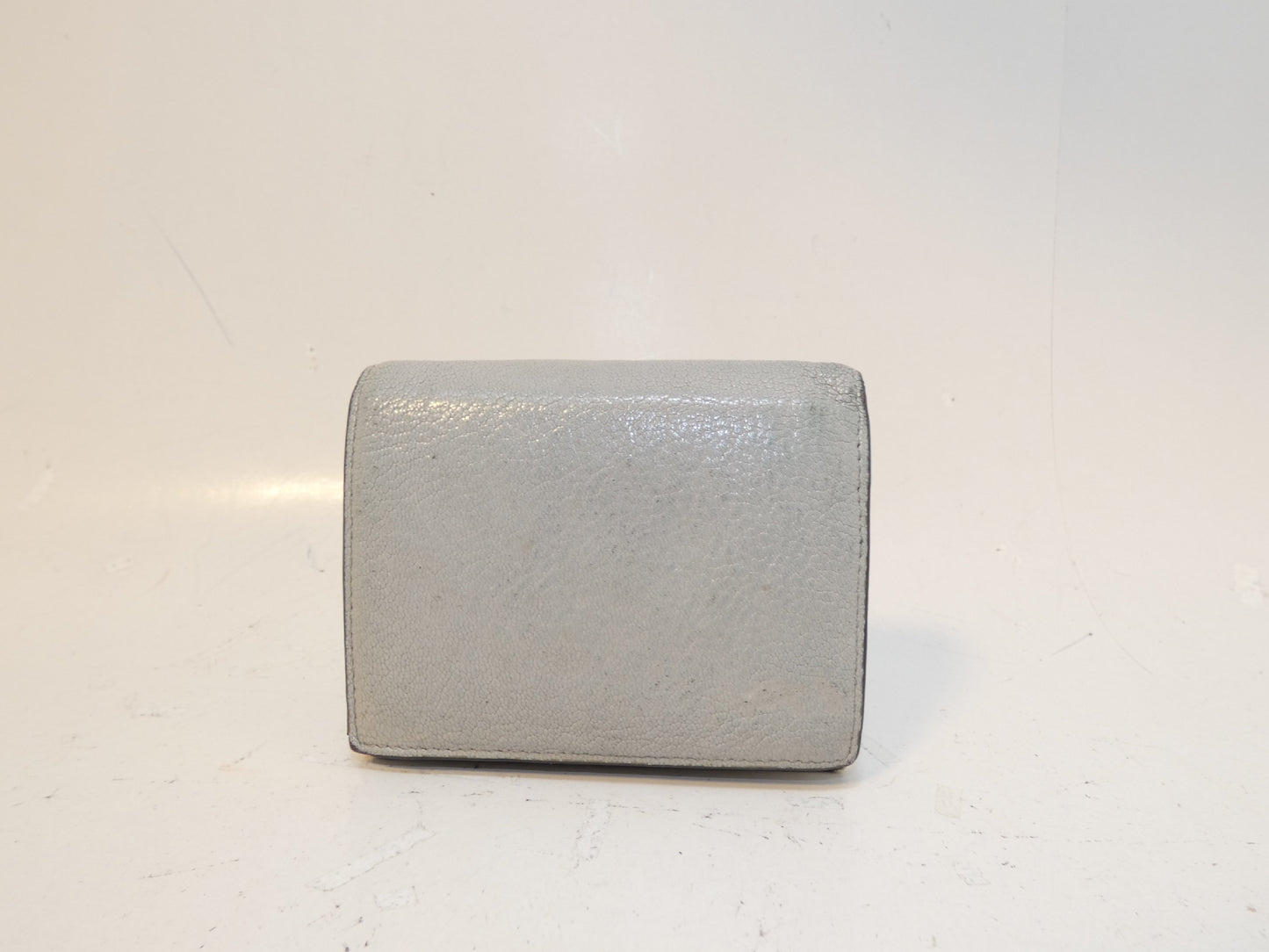 Miu Miu logo leather folding wallet