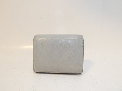 Miu Miu logo leather folding wallet