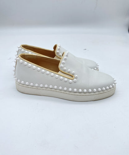 Christian Louboutin Studded Sneakers, Size 35.5, Loafers