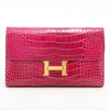 HERMES Constance Long Alligator Wallet with Gold Hardware C:2018 Bag
