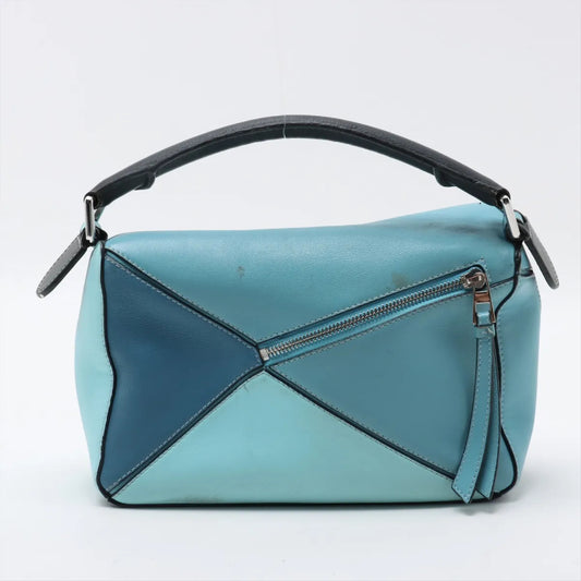 LOEWE Puzzle Bag, Small Leather, 2-Way Handbag with Strap and Pouch, Shoulder Bag