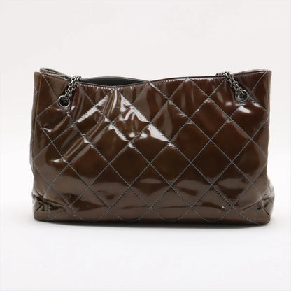 CHANEL Matelasse 2.55 Patent Leather Chain Tote Bag, 15 Series