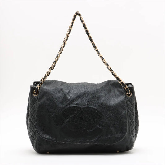 CHANEL Coco Mark Patent Leather Chain Shoulder Bag with Sticker and Card, No. 11, Dust Bag, Shoulder Bag