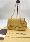 LOUIS VUITTON Monogram Pochette M40716 Lamb Yellow PL1142 Bag Cloche with 2 Keys Shoulder Bag