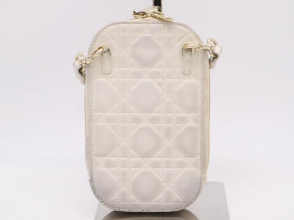 Dior Lambskin Phone Holder Shoulder Bag with Box and Bag