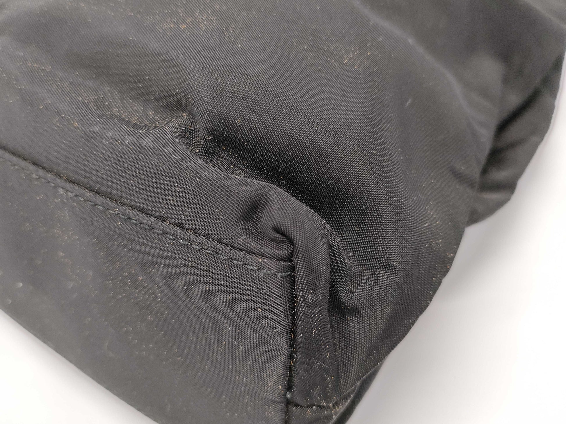 PRADA PRADA Nylon Prada Tote Bag Nylon Triangle Plate Tessuto Black Tote Bag Handbag