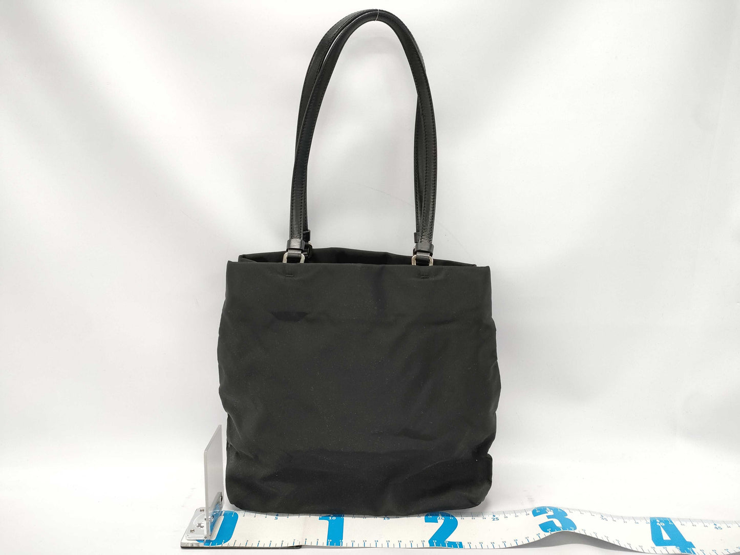 PRADA PRADA Nylon Prada Tote Bag Nylon Triangle Plate Tessuto Black Tote Bag Handbag