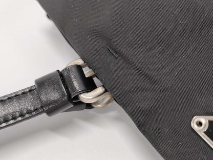 PRADA PRADA Nylon Prada Tote Bag Nylon Triangle Plate Tessuto Black Tote Bag Handbag