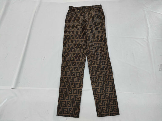 FENDI Zucca pattern pants size I42 pants