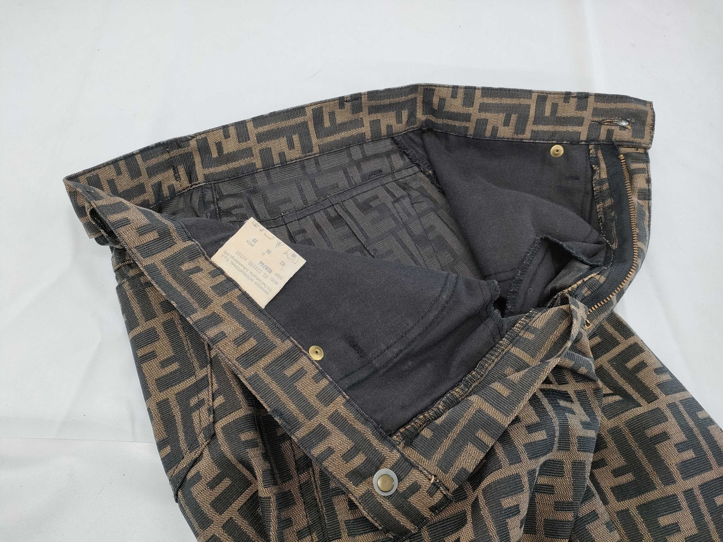 FENDI Zucca pattern pants size I42 pants