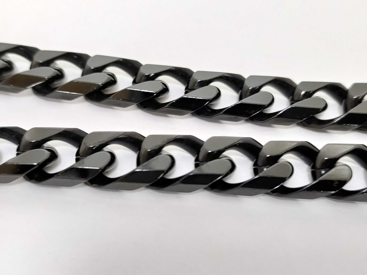 Dior Chain Link Necklace Metal Black Necklace