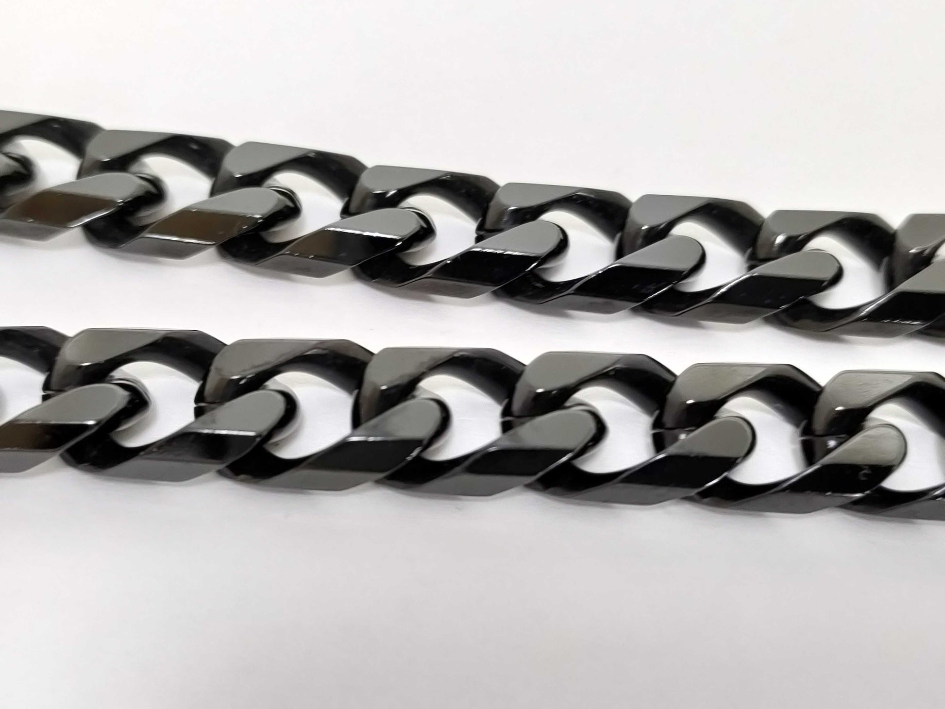 Dior Chain Link Necklace Metal Black Necklace