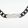 Dior Chain Link Necklace Metal Black Necklace