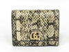GUCCI Ophidia GG Marmont Python Bifold Wallet