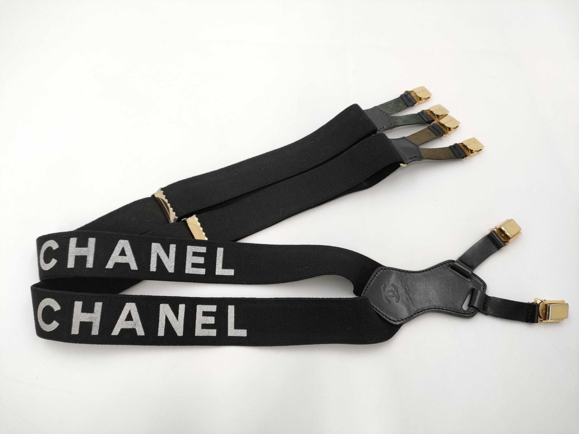 CHANEL Suspenders Two-Tone Other Accessories