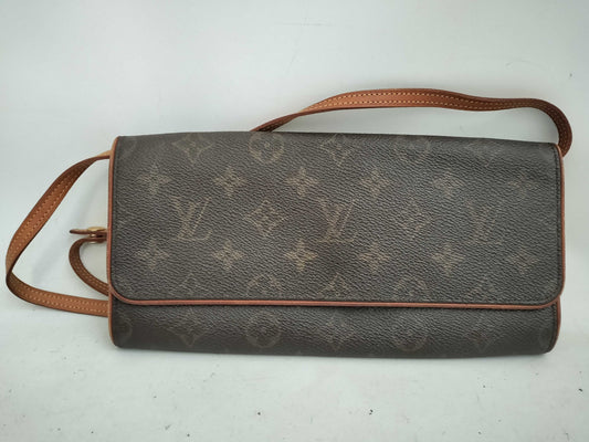 LOUIS VUITTON Monogram Pochette Twin GM M51852 Shoulder Bag
